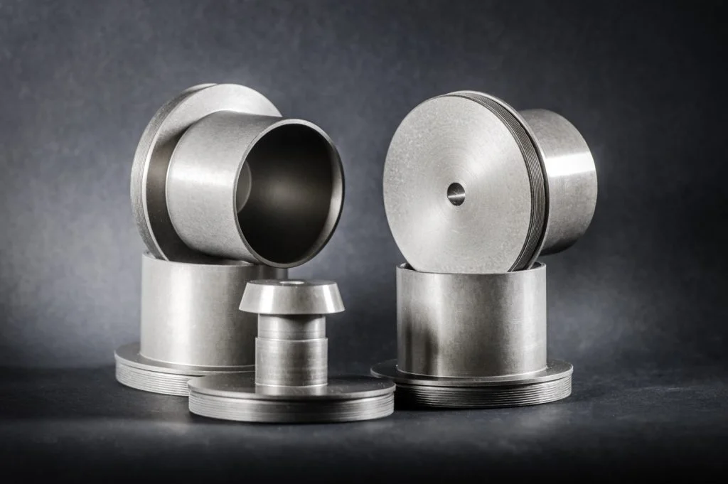 Цилиндрические металлические компоненты.